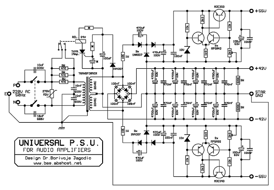 UNIVERZALNI PSU - Šema